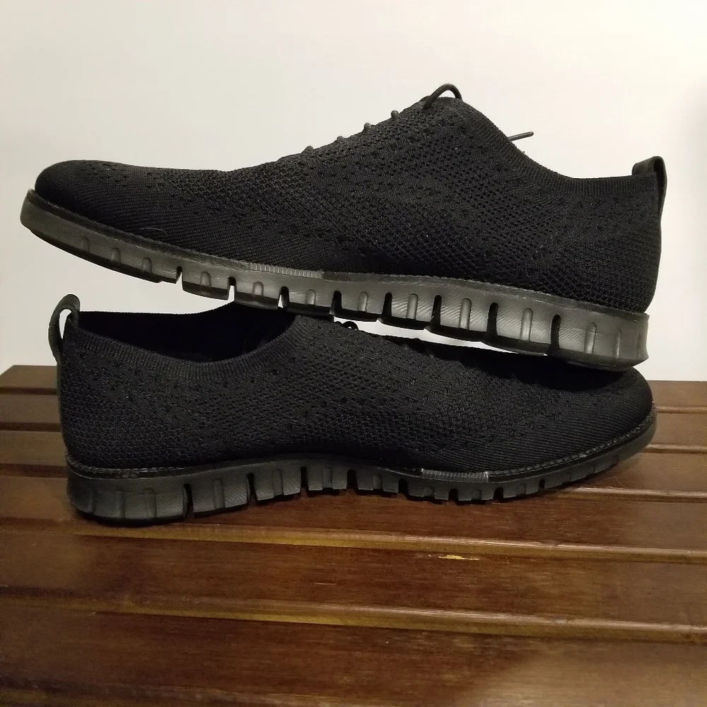 Cole Haan Men's Black Knit Oxford Sneakers